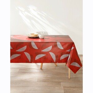 Voskovaný obrus s potlačou listov