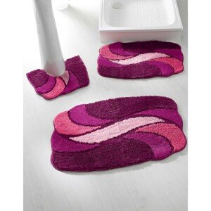 Veľmi hebká a hustá kúpeľňová predložka, motív Vlnky