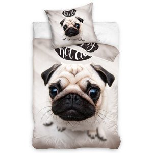 Obliečky bavlna Pes Mops