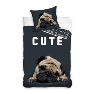 Obliečky bavlna Roztomilý Mops