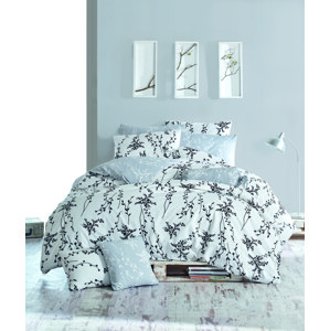 Posteľná bielizeň Blumen Sivé