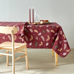 Obrus so zlatou potlačou vetvičiek