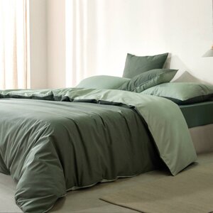 Bavlnené dvojfarebná posteľná bielizeň