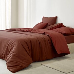 Bavlnené dvojfarebná posteľná bielizeň