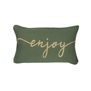 Vankúš z mušelínu s výšivkou textu