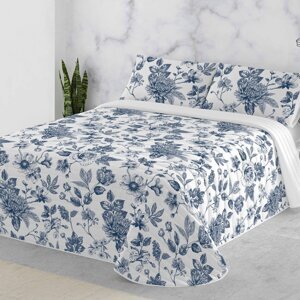 Prešívaná prikrývka Mona na posteľ s potlačou