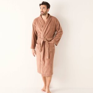 Jednofarebný župan z buklé froté zn. Colombine® s kimono golierom