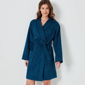 Krátky unisex župan s kimono golierom