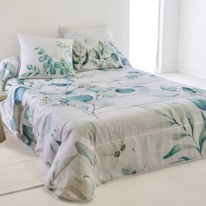 Prešívaná prikrývka na posteľ Elyse s potlačou kvetín