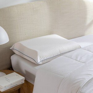 Latexový ergonomický vankúš Dunlop s mikroperforáciou, dvojitý zvlnený tvar