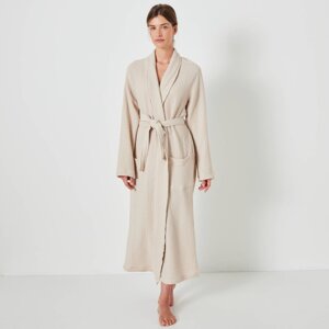 Jednofarebný župan z trojitej bavlnenej gázoviny