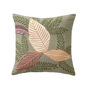 Súprava 2 obliečok na vankúš s potlačou listov