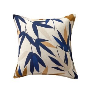 Vankúš s potlačou bambusových listov