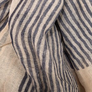 Šatka s prúžkom Antonio béžová