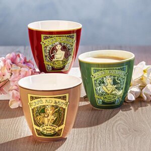 Hrnčeky na kávu Plaisir, sada 3 ks