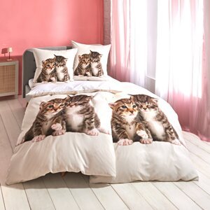 Posteľná bielizen na jednolôžko Mačky