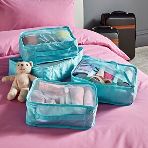 4 textilné boxy do kufra