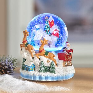 LED snehová guľa s hudbou