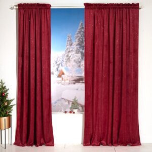 1 záves na dvere s trblietkami