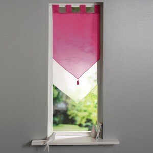 Dvojitá voálová záclonka do špičky