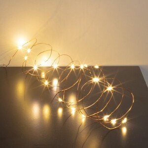 Drôtená svetelná reťaz, sada 3 ks