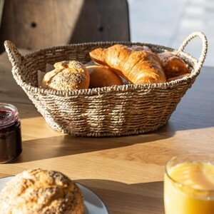 Košík na pečivo z morskej trávy