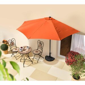 Slnečník polkruhový k stene