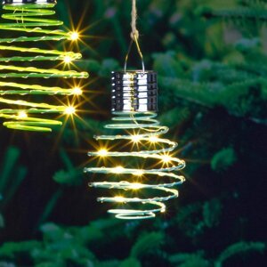 Solárne závesné svetlo Špirála