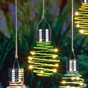 Solárne závesné svetlo Špirála