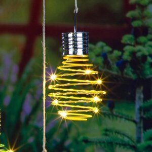 Solárne závesné svetlo Špirála