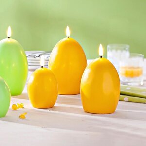 LED sviečky Vajíčka, súprava 3 ks