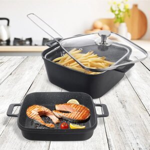 Pekáč GRANDE s vekom a fritovacím košíkom