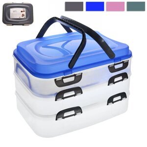 Piknikový box s uchami, 3 poschodia