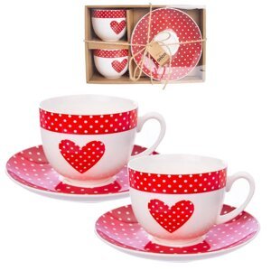 Hrnček s tanierikom BODKA, sada 2 ks