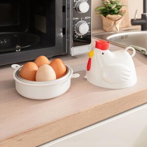 Varič vajec do mikrovlnnej rúry Kurča