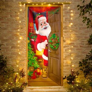 Záves na dvere Santa Claus