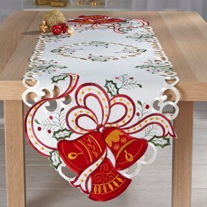 Obrus Vianočné zvončeky 136 x 40 cm