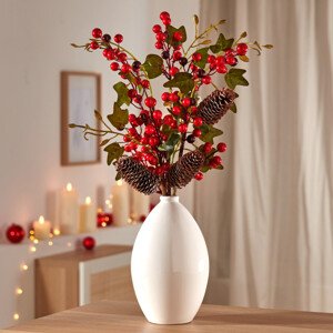 LED vetvička s bobuľami