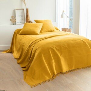 Ručne tkaný pléd alebo prikrývka, jednofarebné