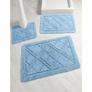 Kúpeľňová predložka so vzorom kosoštvorcov