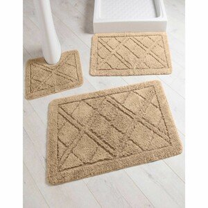 Kúpeľňová predložka so vzorom kosoštvorcov