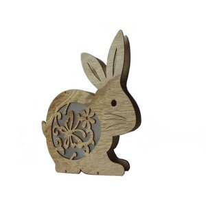 LED dekorácie Králíček s vtáčikmi