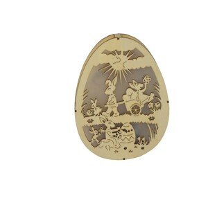 LED dekoračné vyrezávané vajíčko