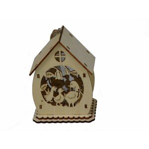 Dekoračný LED domček na zavesenie