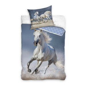 Posteľná bielizeň bavlna Biely kôň