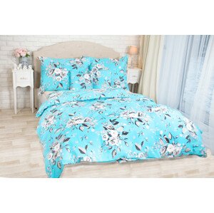 Bavlnená bielizeň FLORAL TYRKYS