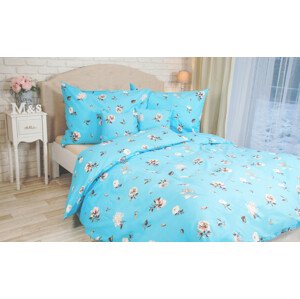 Bavlnená bielizeň  FLORIS BLUE