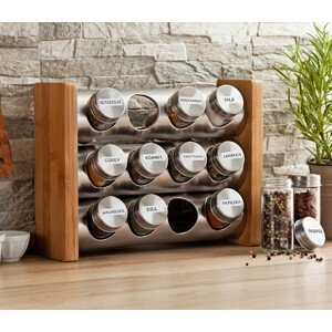 Bambusový stojan s 12 koreničkami