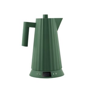 Rýchlovarná kanvica Plissé 1,7L s voľbou teploty vody, zelená - Alessi