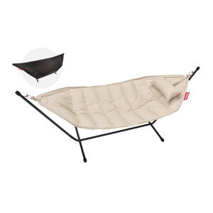 Hojdacia sieť headdemock superb vr. vankúša a čiernej konštrukcie, viac variantov - Fatboy Farba: sahara